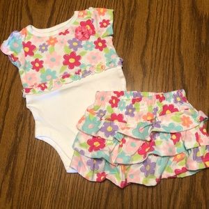 3 Month Onesie and Skirt Outfit
